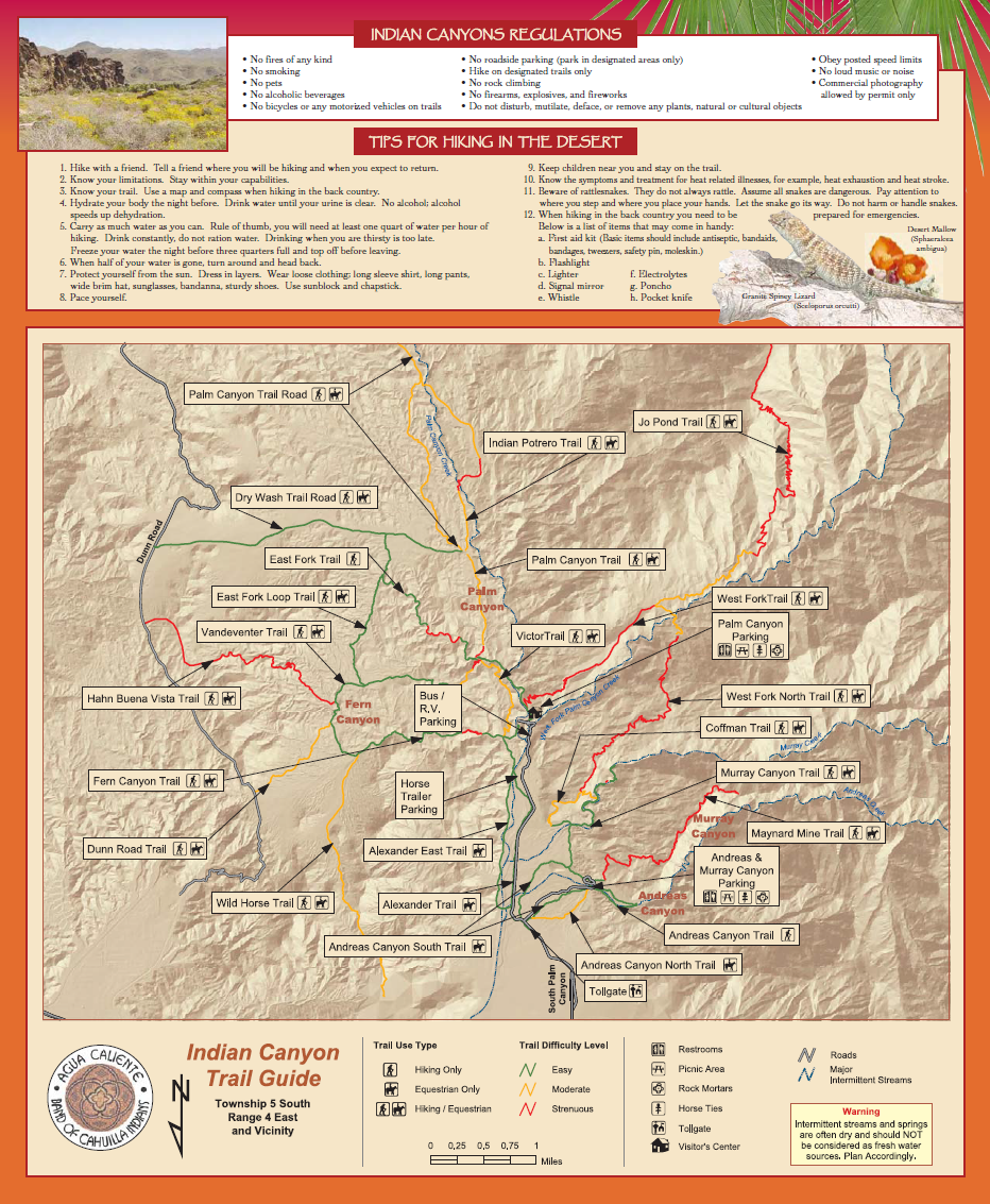 Indian Canyon Trail Guide